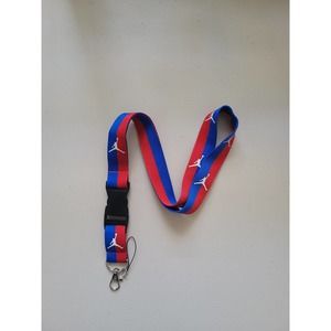 U2. Top Clothing Brand Car Keys Holder Jordan One Size Red and Blue Lanyard